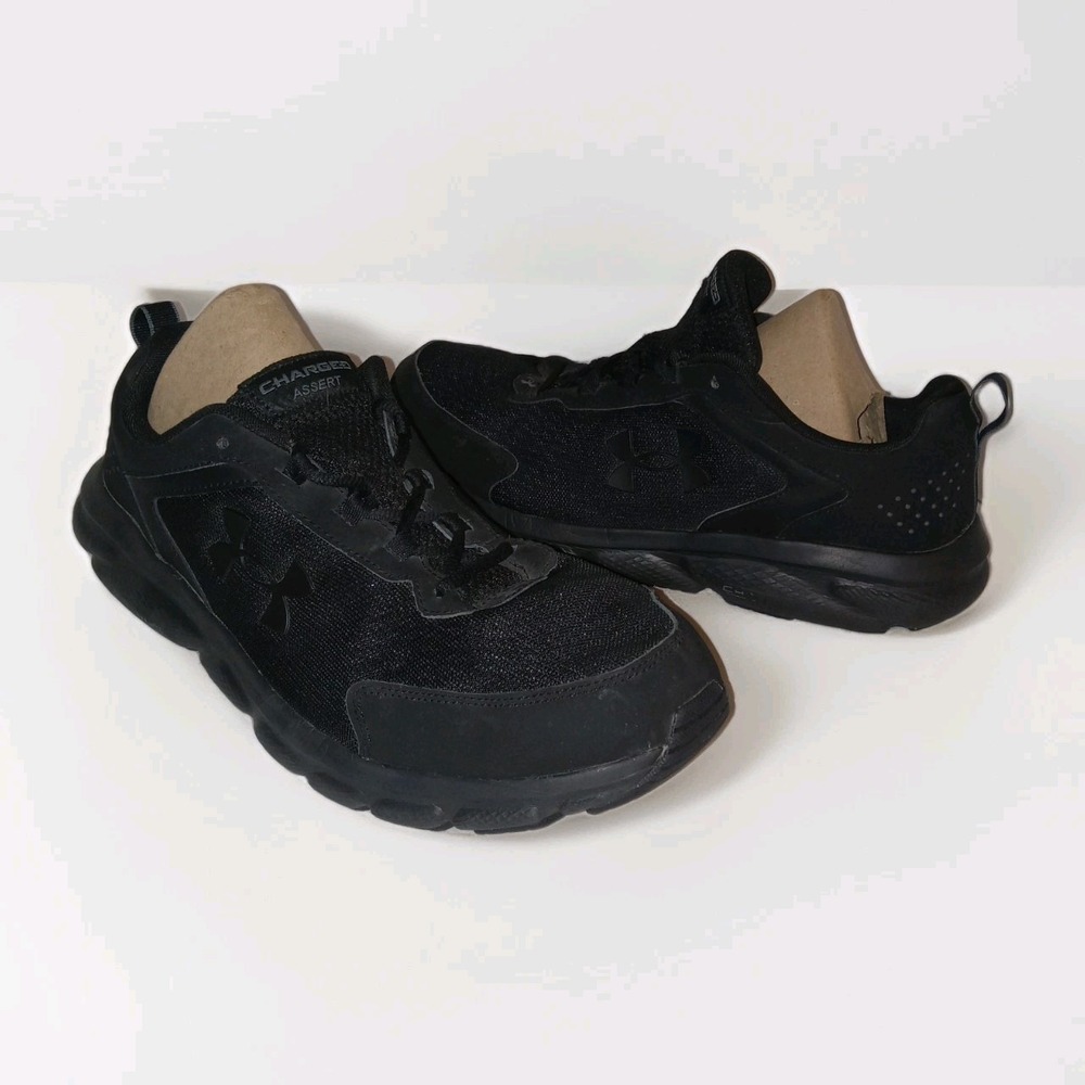 Under Armour Charged Assert Running Shoes Mens Size 13 Black Athletic Sneakers